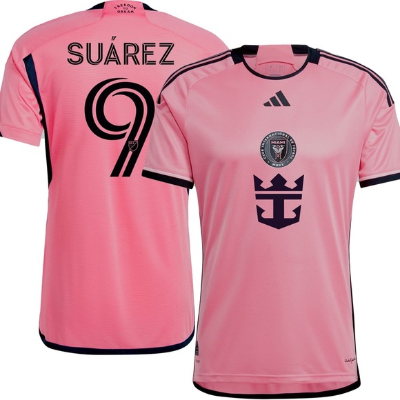 Adidas Inter Miami Home 9 Suárez Jersey MSRP $185 NWT Size L - Picture 1 of 4